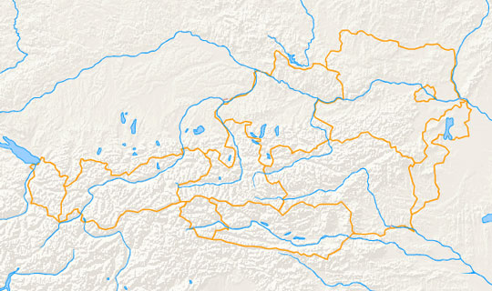 Karte Österreichs mit Bundesländern